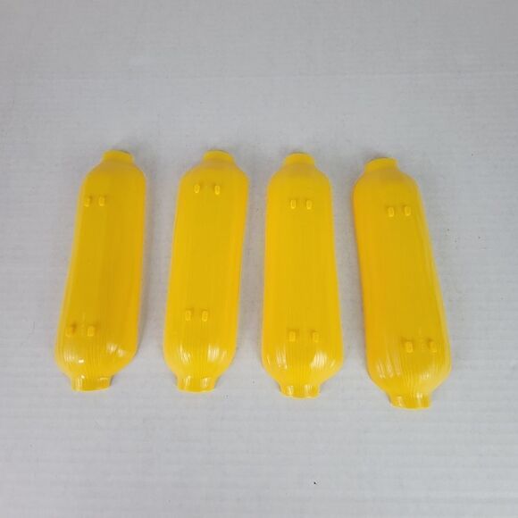 Bright Yellow Long Corn Ear Holders; Set of 4 - Picture 4 of 5